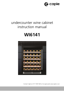 Handleiding Caple WI6141 Wijnklimaatkast