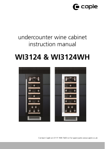 Handleiding Caple WI3124WH Wijnklimaatkast