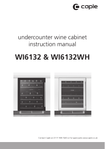 Handleiding Caple WI6132WH Wijnklimaatkast