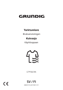 Käyttöohje Grundig GTP 5823 N Kuivausrumpu