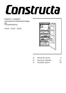 Εγχειρίδιο Constructa CK222EFE0 Ψυγείο