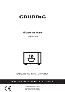 Bruksanvisning Grundig GMI 12311 B Mikrovågsugn