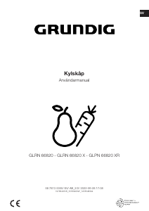 Bruksanvisning Grundig GLRN 66820 Kylskåp