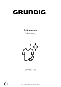 Bruksanvisning Grundig GWP 696110 W Tvättmaskin