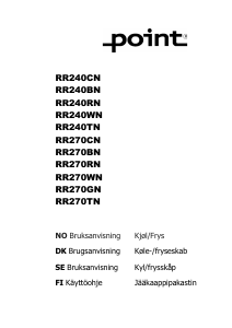 Bruksanvisning Point RR240CN Kyl-frys