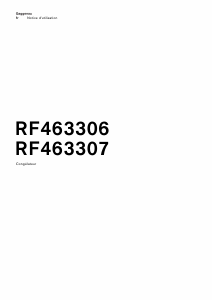 Mode d’emploi Gaggenau RF463307 Congélateur