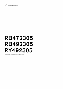 Rokasgrāmata Gaggenau RB492305 Ledusskapis ar saldētavu