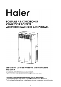 Mode d’emploi Haier HPD10XCM Climatiseur