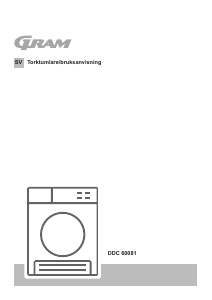 Bruksanvisning Gram DDC 60081 Torktumlare