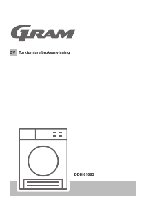 Bruksanvisning Gram DDH 61093 Torktumlare