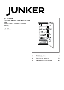 Vadovas Junker JC40GCSE0 Šaldytuvas