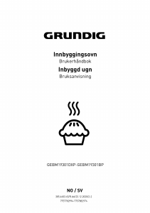 Bruksanvisning Grundig GEBM 19301 DXP Ugn
