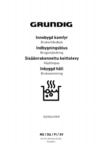 Käyttöohje Grundig GIEI 824470 HF Keittotaso