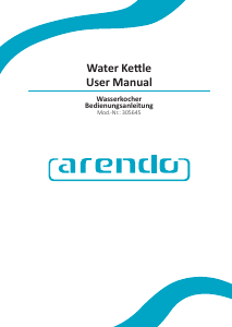 Manual de uso Arendo 305645 Hervidor