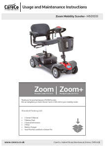 Manual CareCo Zoom Mobility Scooter
