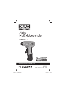 Bedienungsanleitung DURO D-AK 3.6/1 Li Klebepistole