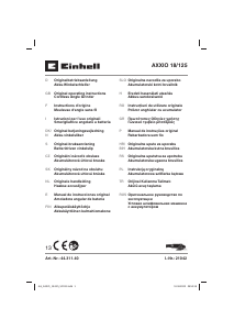Brugsanvisning Einhell AXXIO 18/125 Vinkelsliber