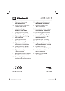 Manual de uso Einhell AXXIO 36/230 Q Amoladora angular
