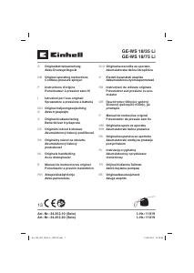 Manual de uso Einhell GE-WS 18/75 Li Pulverizador de jardín