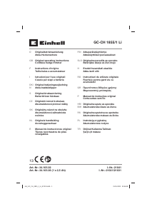 Manual de uso Einhell GC-CH 1855/1 Li Tijeras cortasetos