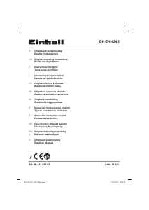 Manual de uso Einhell GH-EH 4245 Tijeras cortasetos
