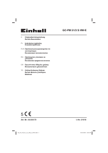 Kullanım kılavuzu Einhell GC-PM 51/3 S HW-E Çim biçme makinesi