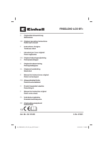 Instrukcja Einhell FREELEXO 800 LCD BT+ Kosiarka