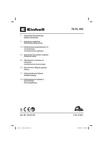 Manual Einhell TE-PL 900 Rindea
