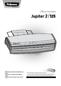 Mode d’emploi Fellowes Jupiter 2 125 Plastifieuse