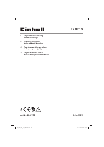 Instrukcja Einhell TE-HP 170 Myjka ciśnieniowa