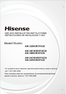 Manual Hisense AW-24DR3RDFU20 Air Conditioner