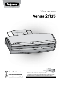 Handleiding Fellowes Venus 2 125 Lamineermachine