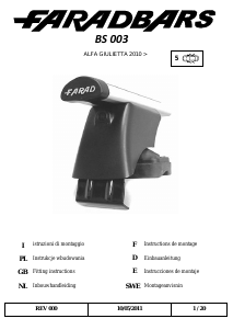 Bedienungsanleitung Farad BS 003 Dachträger