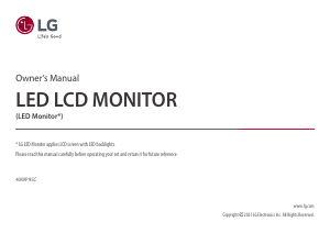 Manual LG 40WP95C-W LED Monitor