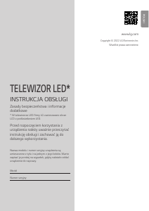 Instrukcja LG 55UQ91003LA Telewizor LED
