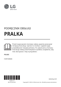 Instrukcja LG F2WT208S0E Pralka