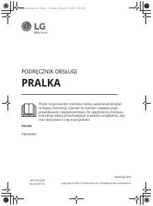 Instrukcja LG F4DV508S0E Pralka