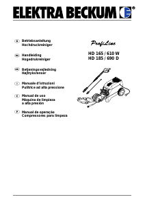 Manuale Elektra Beckum HD 165/610 W Idropulitrice