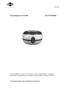 Käyttöohje Elekma VGT-800 Ultraäänipesuri