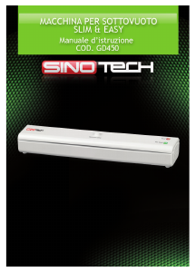 Manuale Sinotech GD450 Macchina per sottovuoto