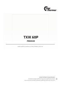 Manual de uso Thermex TXIK 60 P Placa
