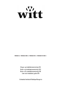 Bruksanvisning Witt WS958-3 Köksfläkt