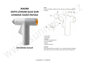 Návod Xiaomi QWRJQ001 Lepiaca pištoľ