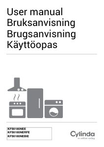 Brugsanvisning Cylinda KFS 6180NERFE Køle-fryseskab