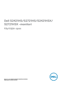 Käyttöohje Dell S2421HS Nestekidenäyttö