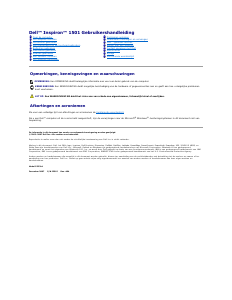 Handleiding Dell Inspiron 1501 Laptop