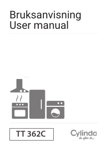Bruksanvisning Cylinda TT 362C Tvättmaskin