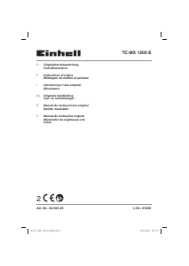 Manual de uso Einhell TC-MX 1200 E Mezclador de cemento