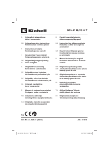 Manuale Einhell GC-LC 18/20 Li T Motosega