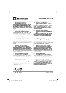 Instrukcja Einhell FORTEXXA 18/20 TH Piła łańcuchowa